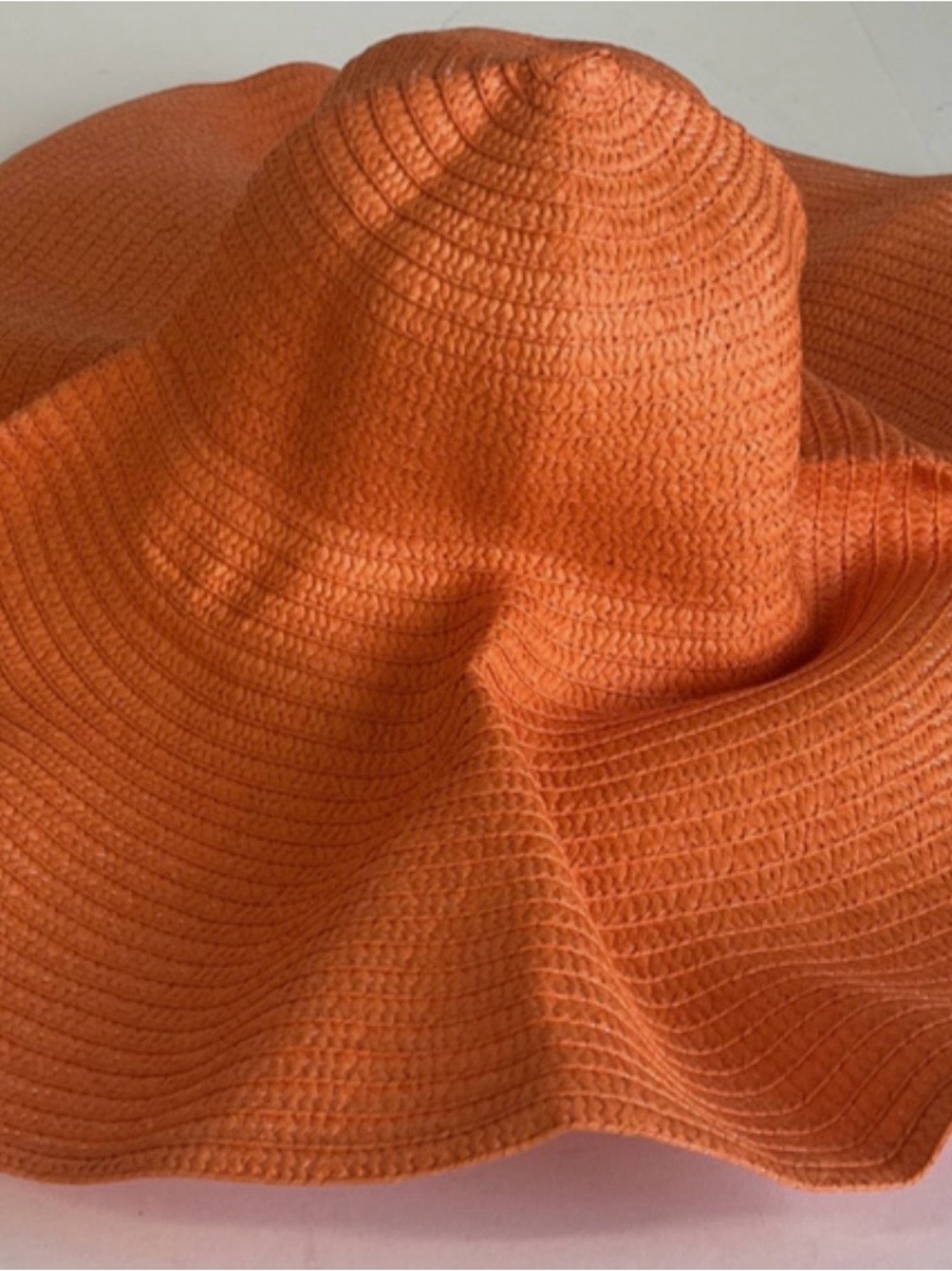 Breathable Wide-Brim Sun Hat in Orange